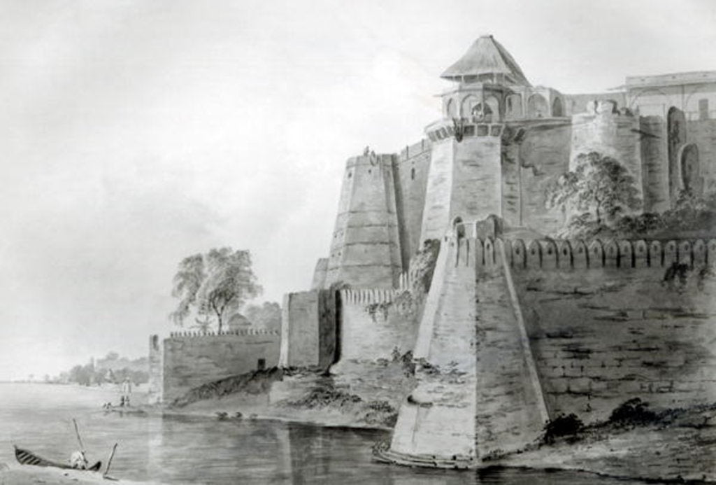 Detail of Fort on the Yamuna River, India by William Orme