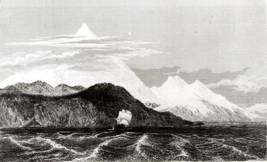 Detail of Mount Sarmiento by Conrad Martens