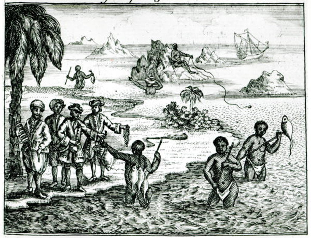 Detail of The Hottentot Manner of Fishing by English School