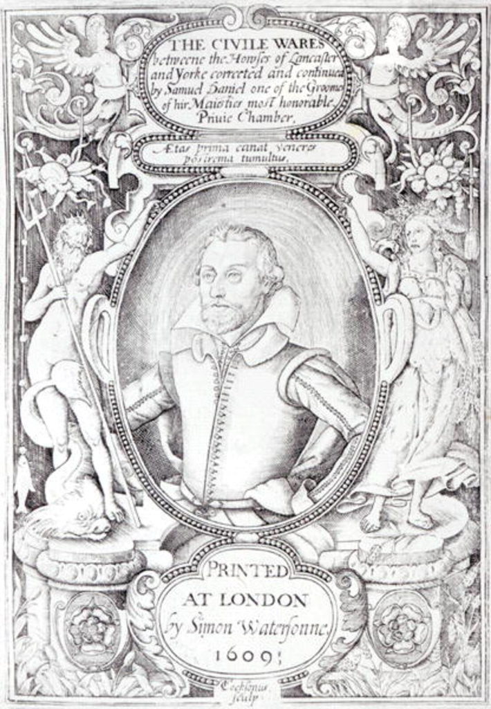 Detail of Portrait of Samuel Daniel by Thomas Cockson