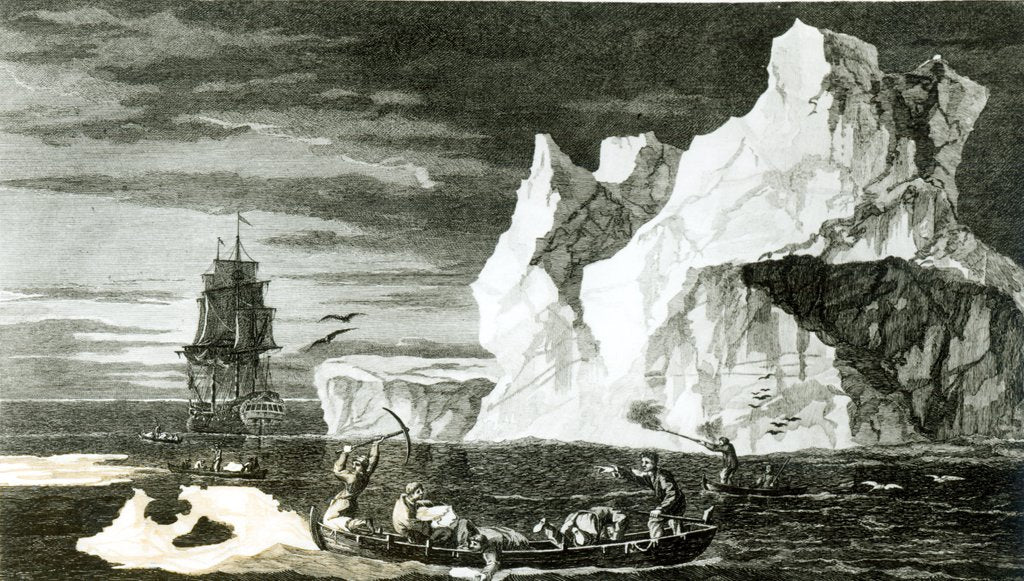 Detail of The Ice Islands on the 9th January 1773 by William Hodges