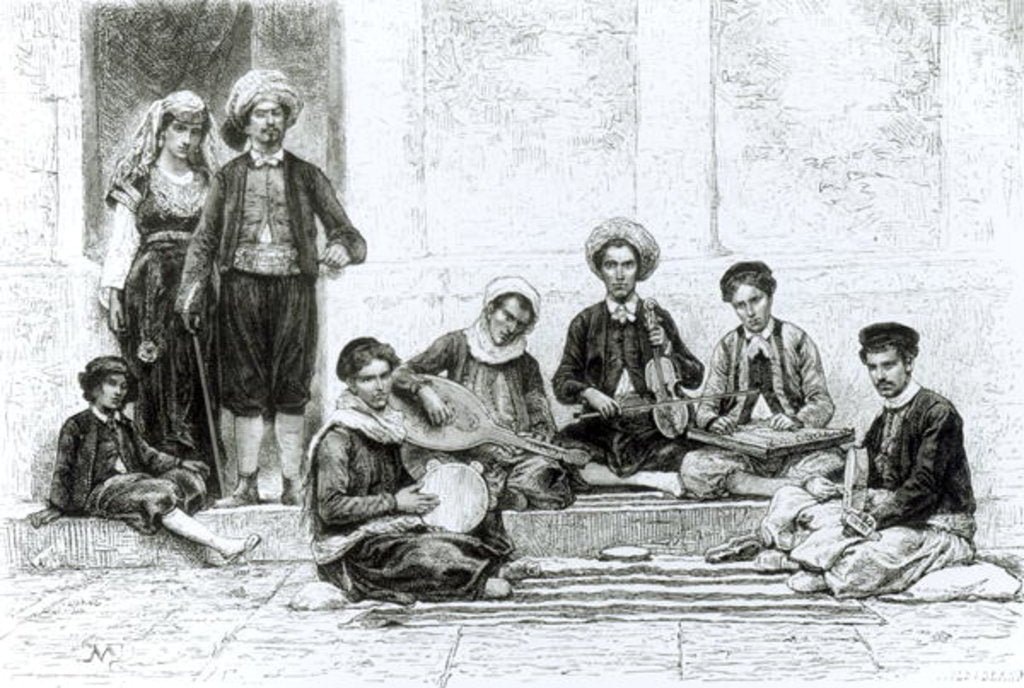 Detail of A Jewish Concert, Tlemcen by School English
