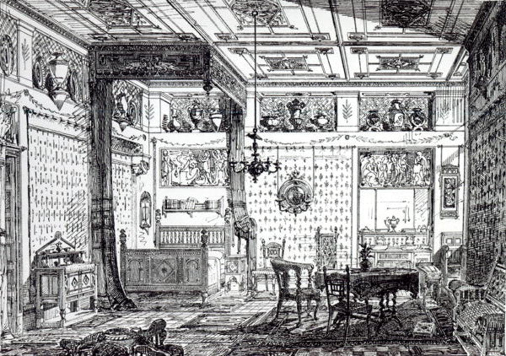 Detail of A Bed Room by English School