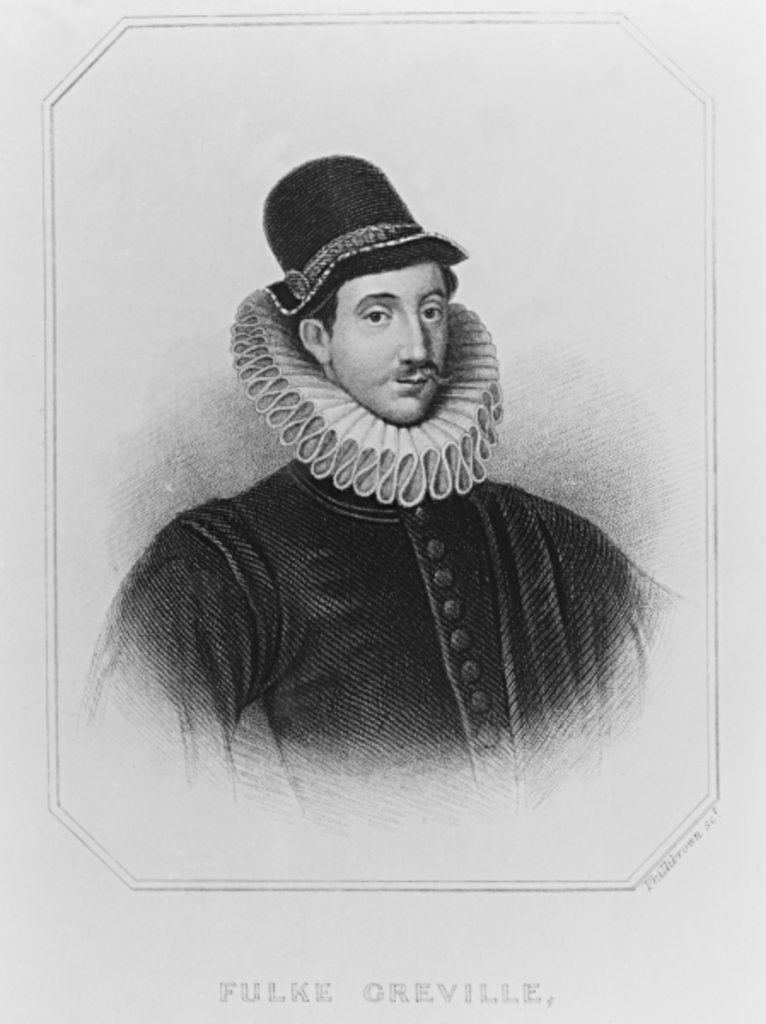 Detail of Portrait of Fulke Greville 1st Baron Brooke by English School