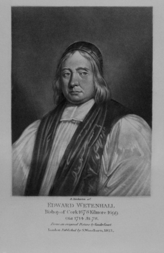 Detail of Portrait of Edward Wetenhall by English School