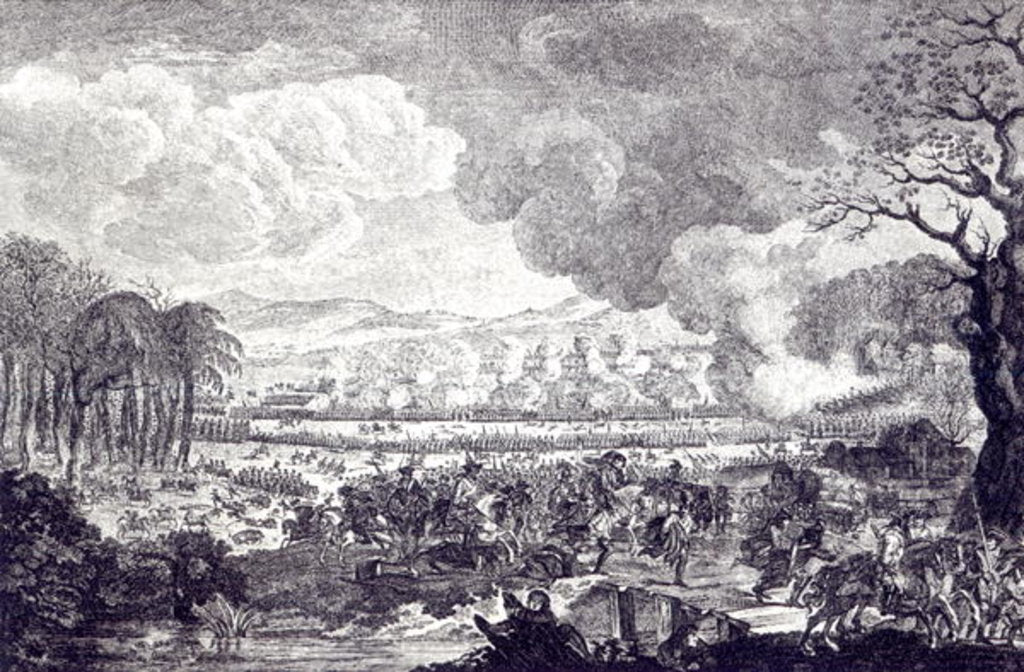 Detail of Battle of Rossbach, November 5th 1757 by German School