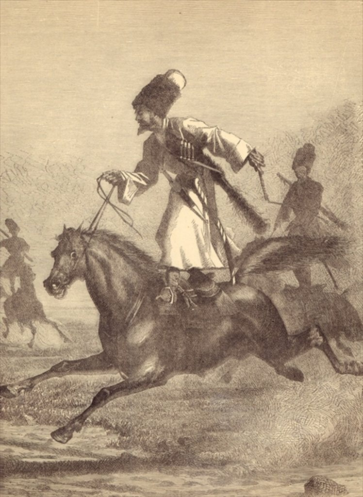Detail of A Cossack Horseman by English School