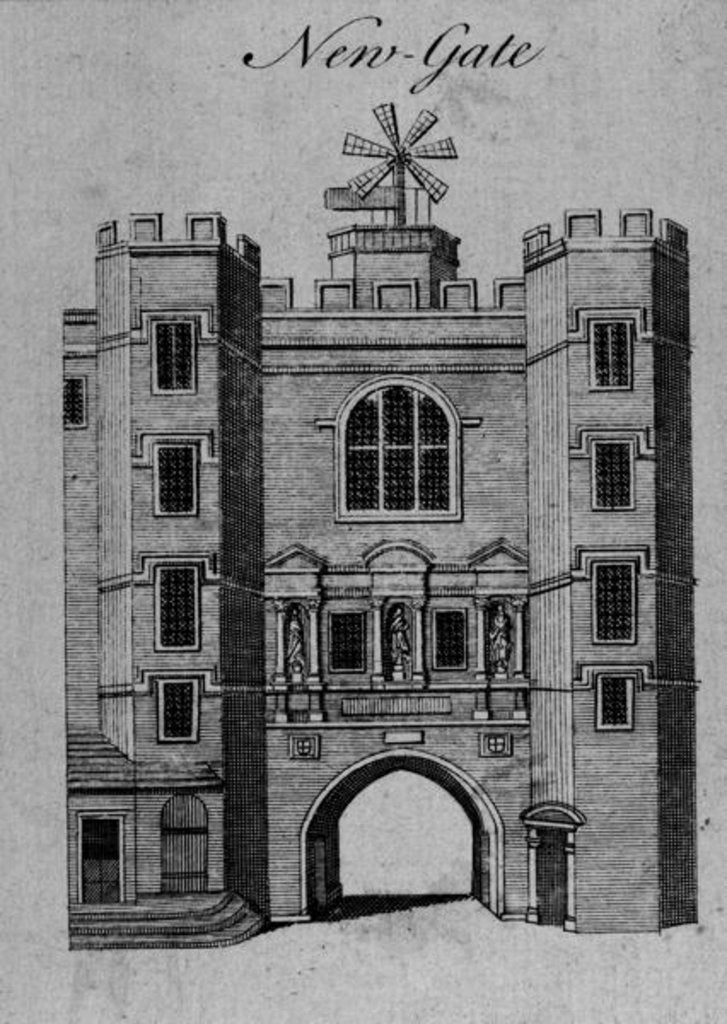 Detail of View of Newgate by School English