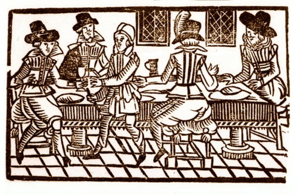 Detail of A Meal at the Inn by School English