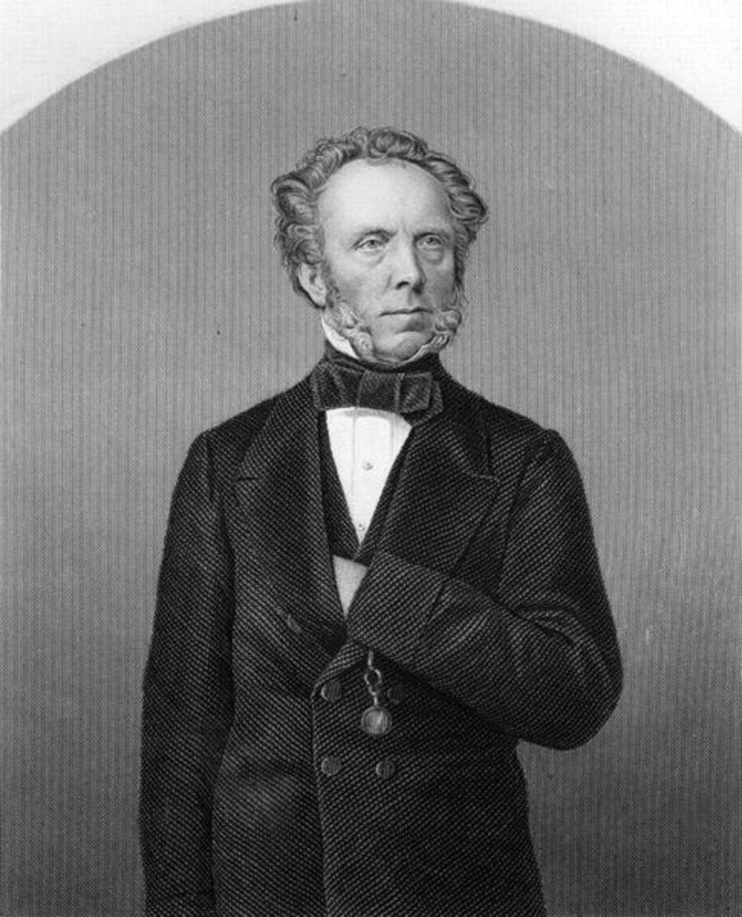 Detail of Portrait of Edward Baines by School English