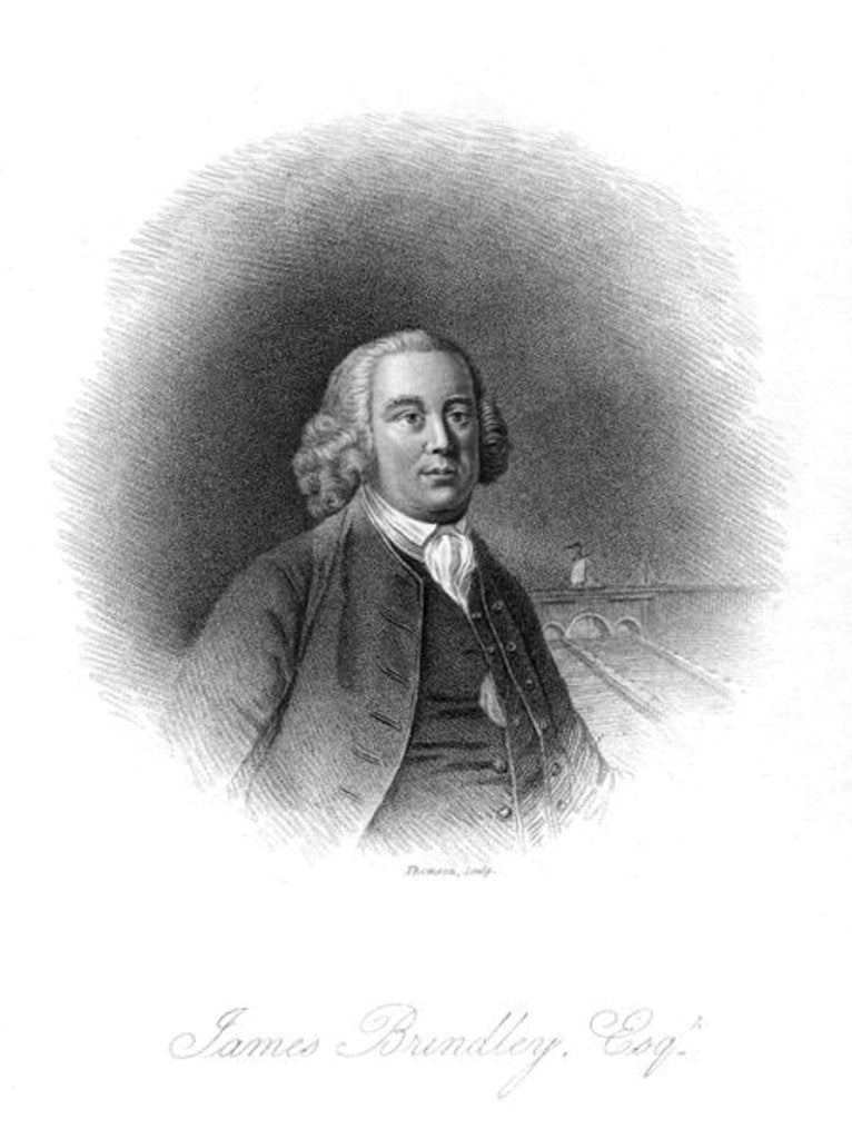 Portrait of James Brindley by School English