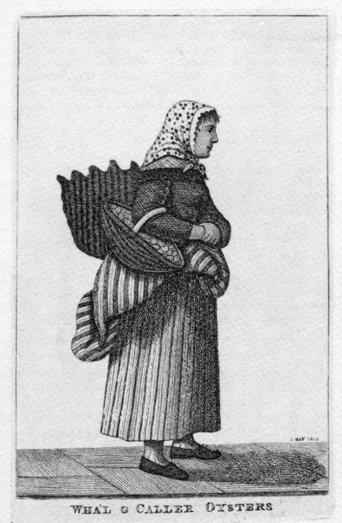 Detail of Newhaven Oyster Girl, 1812 by John Kay