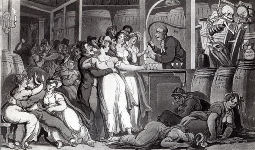 Detail of Illustration from 'The English Dance of Death' by William Combe, 1815 by Thomas Rowlandson