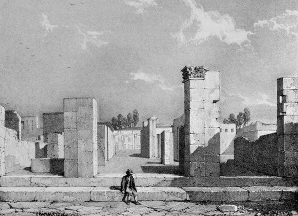 Detail of The House of Caius Sallust, 1828 by James Duffield Harding