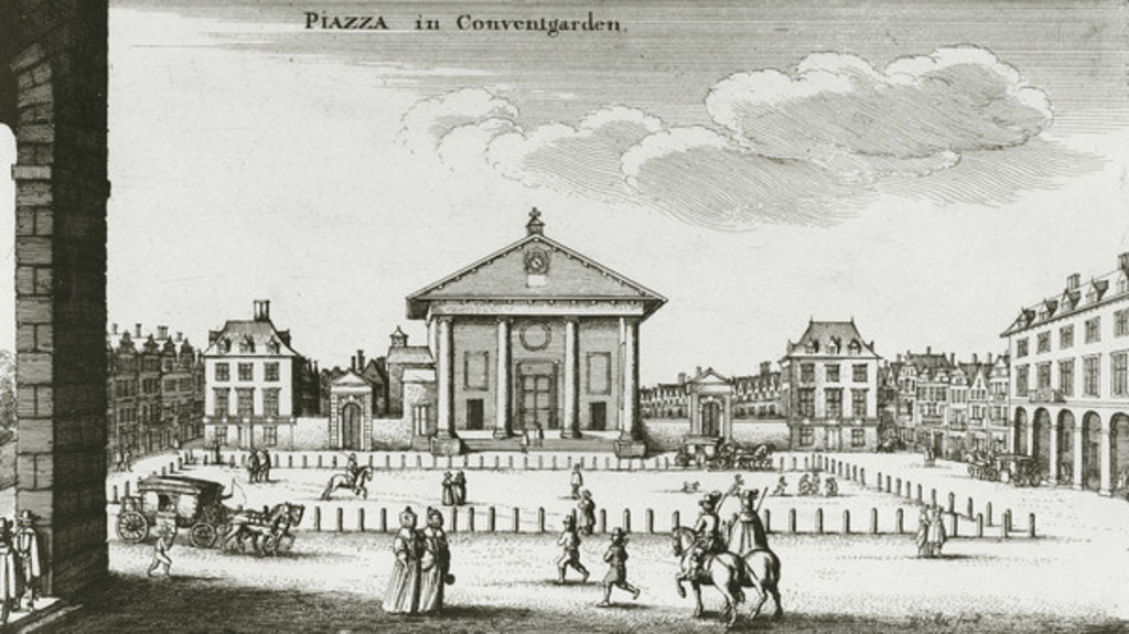 Detail of Piazza in Covent Garden, 1640 by Wenceslaus Hollar