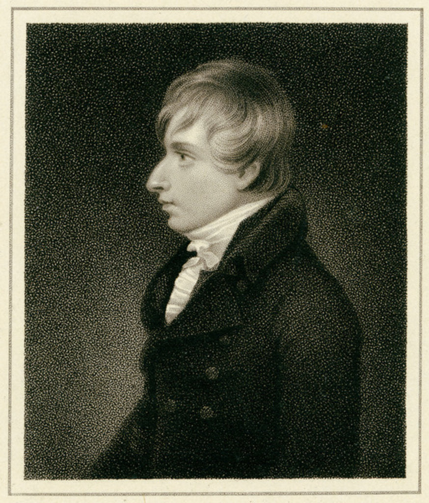 Detail of Henry Kirke White, c.1805 by Thomas Barber