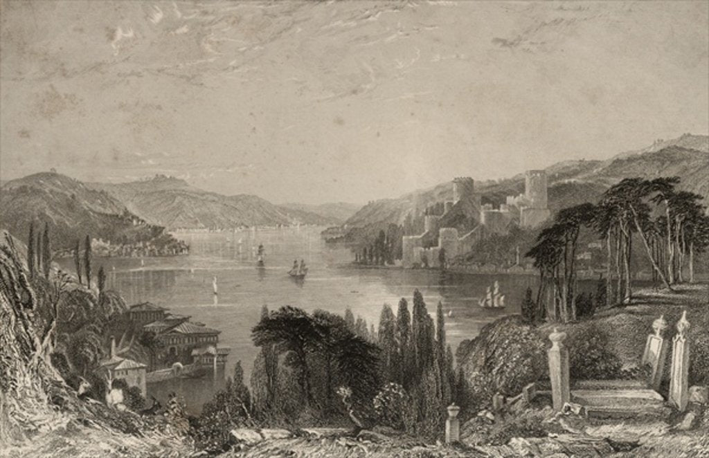 Detail of Rumeli Hisar, or the Castle of Europe by Thomas Allom