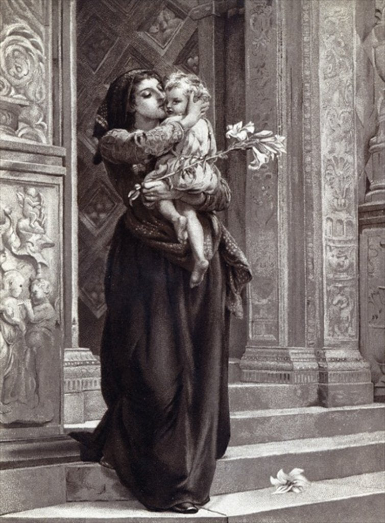 Detail of His Fete Day by Frank W. W. (after) Topham