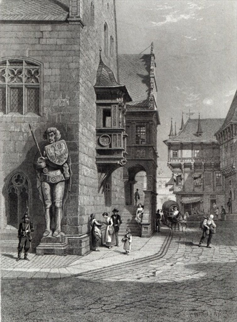 Detail of Town Hall, Halberstadt by Carl Friedrich Heinrich Werner