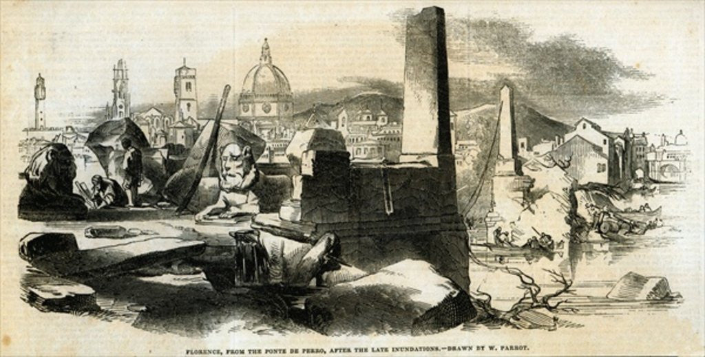 Detail of Florence by from 'The Illustrated London News'