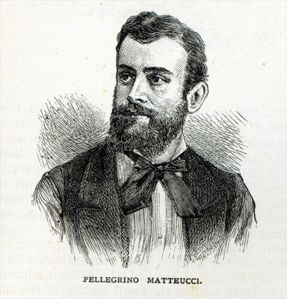 Detail of Portrait of Pellegrino Matteucci by English School