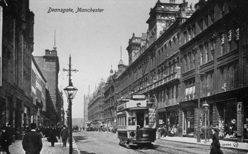 Detail of Deansgate, Manchester, c.1910 by English Photographer
