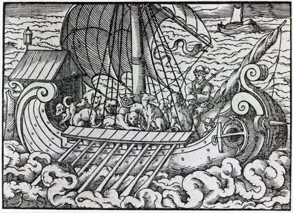Viking Ship, 16th century by German School