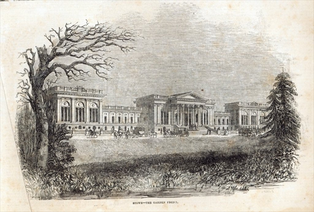 Detail of Stowe - the Garden Front by English School
