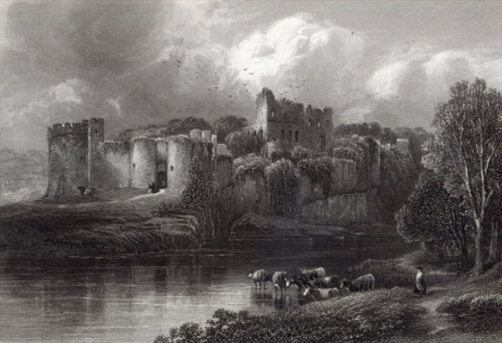 Detail of Chepstow Castle, engraved by R. Hinshelwood, printed by Cassell & Company Ltd by Edmund Morison Wimperis