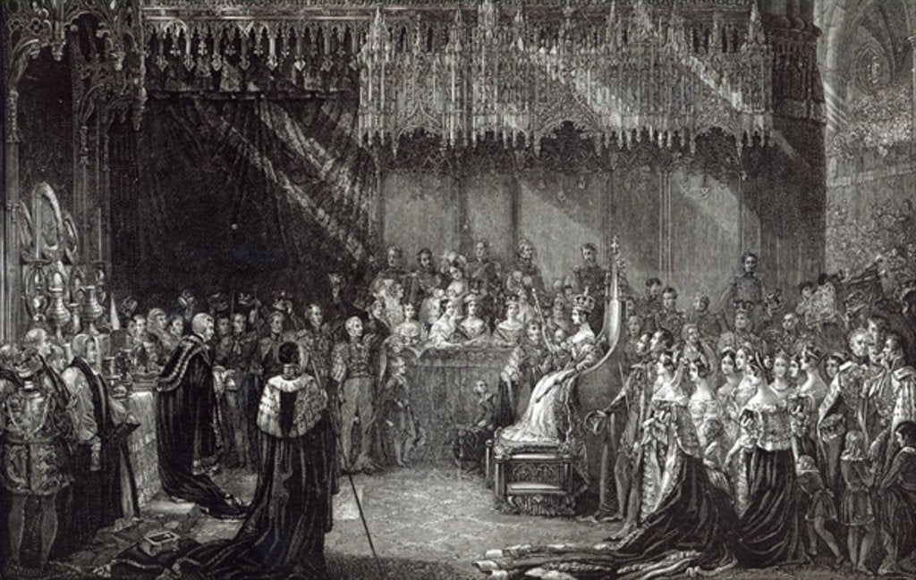 Detail of The Coronation of the Queen by George (after) Hayter
