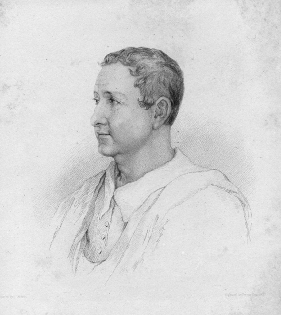 Detail of Sir William Gell by Thomas Uwins