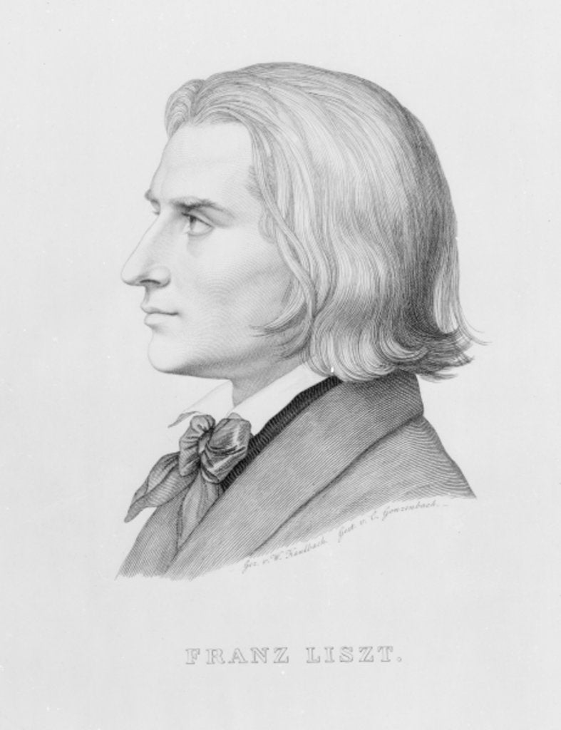 Detail of Franz Liszt by Wilhelm von Kaulbach