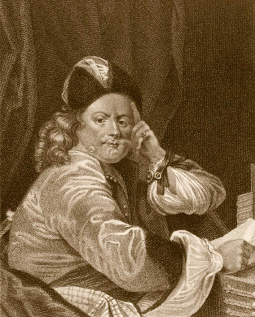 Detail of Thomas Killigrew, engraved by J.J Van den Bergh by S. Harding