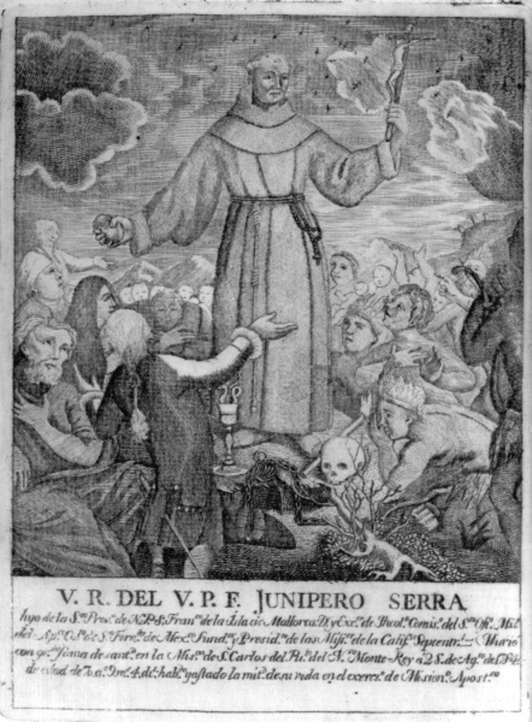 Detail of Fray Junipero Serra by Spanish School