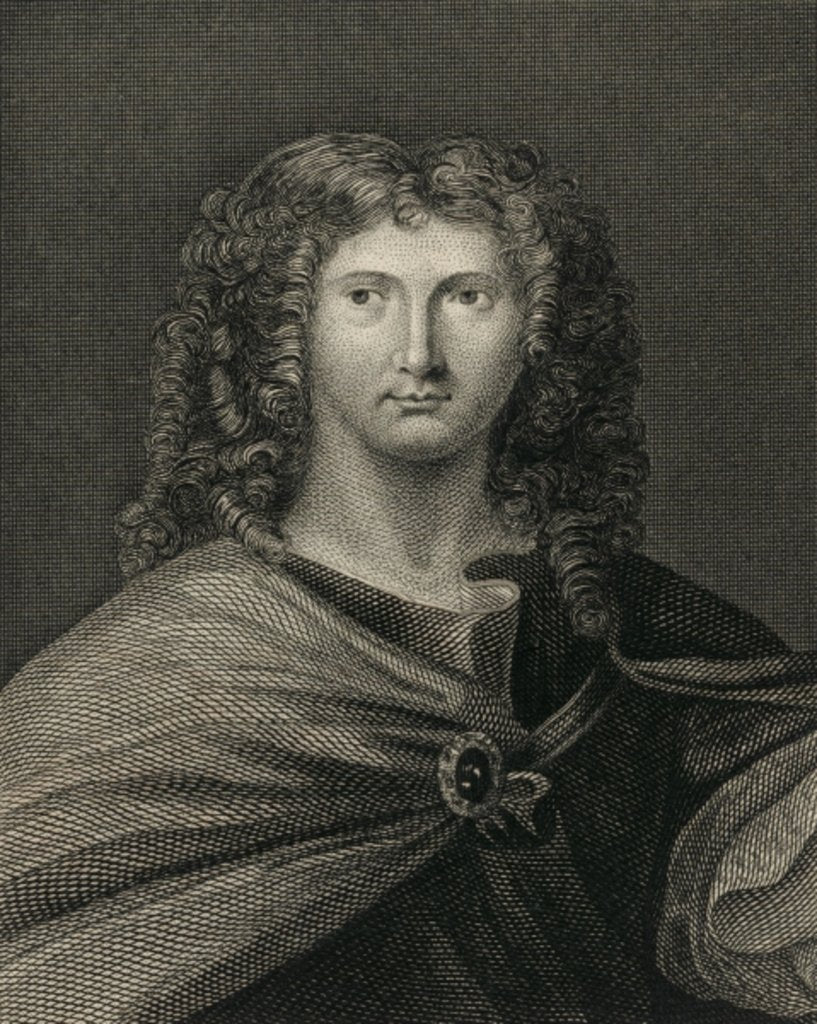Detail of Wentworth Dillon, 4th Earl of Roscommon by English School