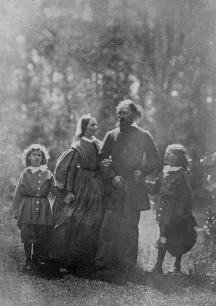 Detail of Alfred, Lord Tennyson with his wife Emily and two sons, Hallam and Lionel by Oscar Gustav Rejlander
