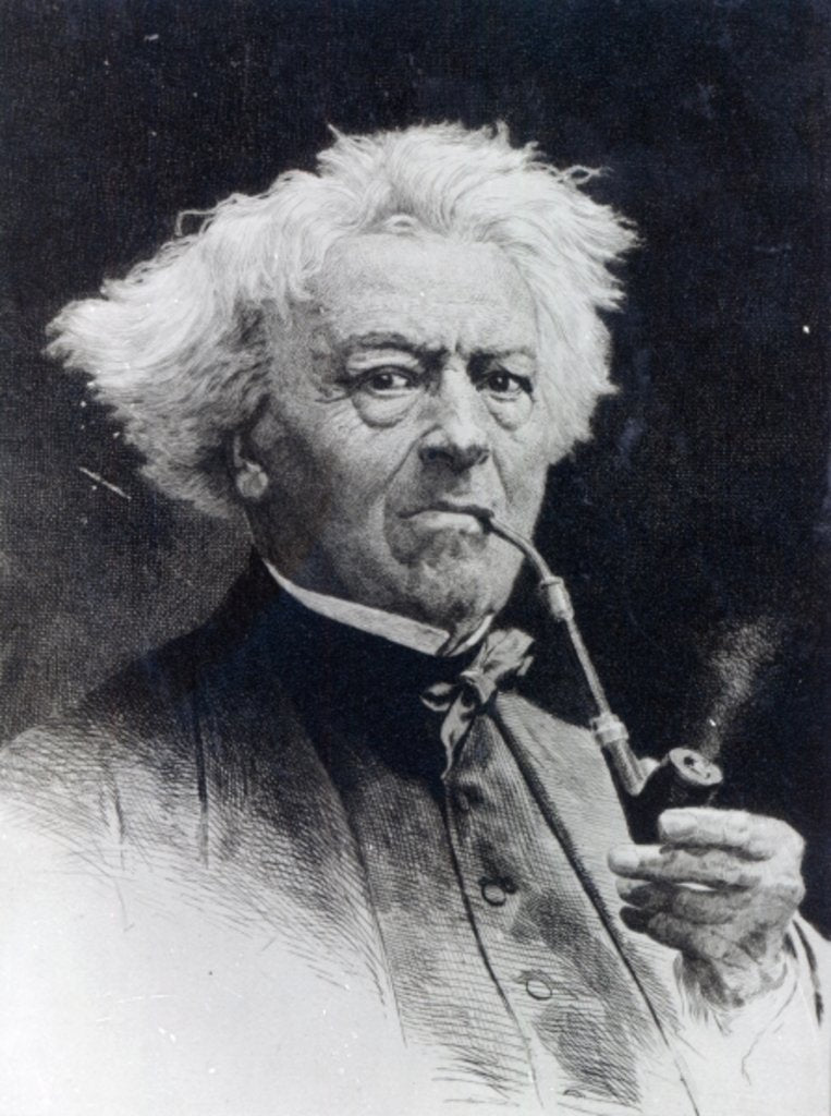 Detail of Jean-Baptiste Camille Corot by Etienne Gabriel Bocourt