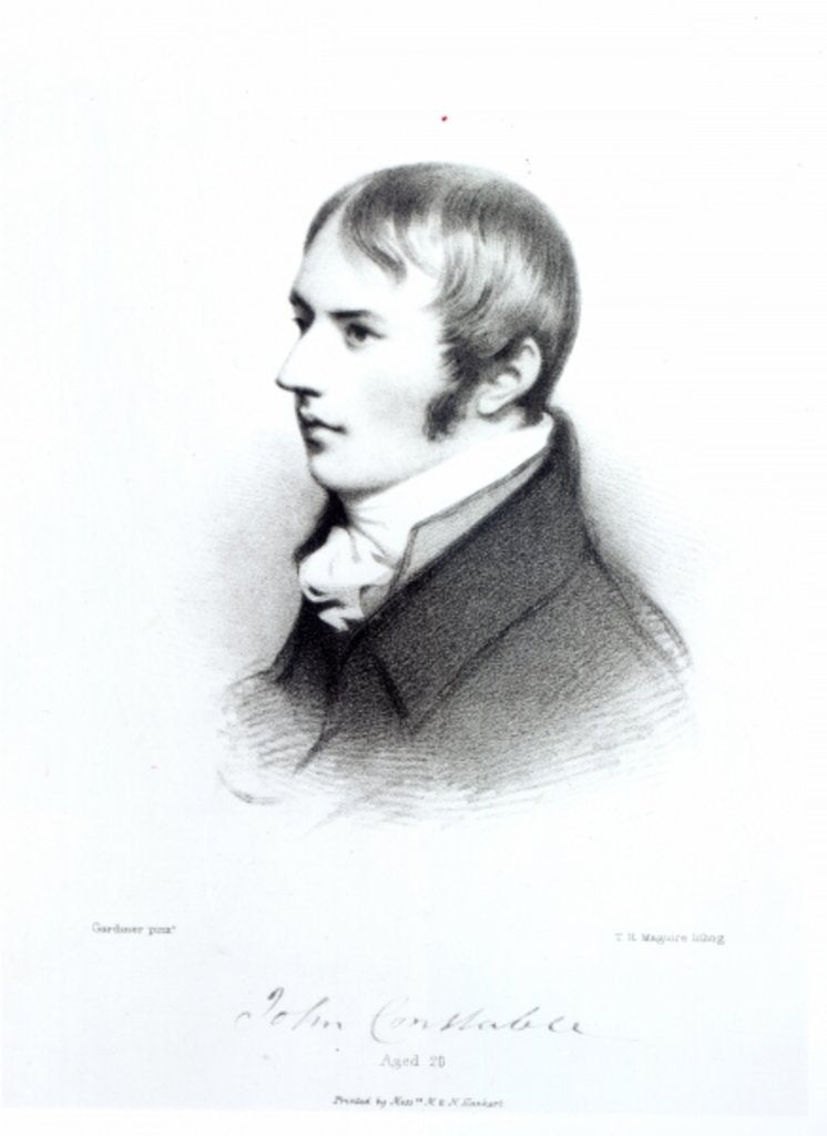 Detail of John Constable, aged 20 by Daniel Gardner