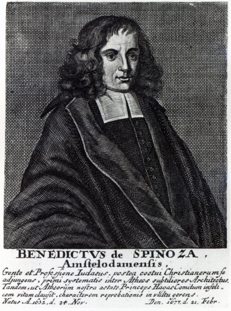 Detail of Baruch de Spinoza by Dutch School