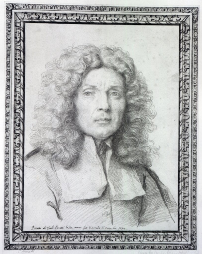 Detail of Self Portrait, 1684 by Carlo Maratti