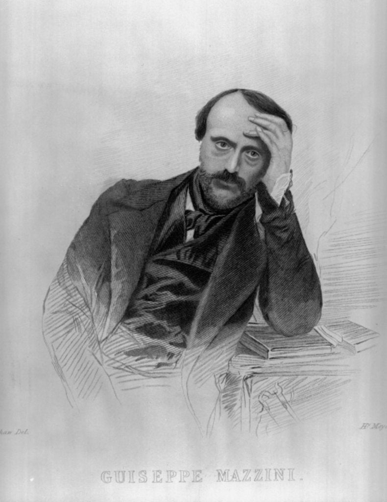 Detail of Giuseppe Mazzini by English School