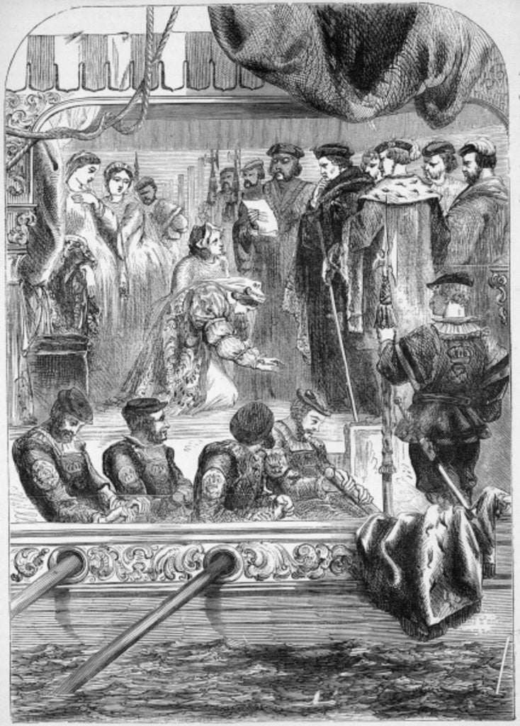 Detail of The Arrest of Anne Boleyn by English School