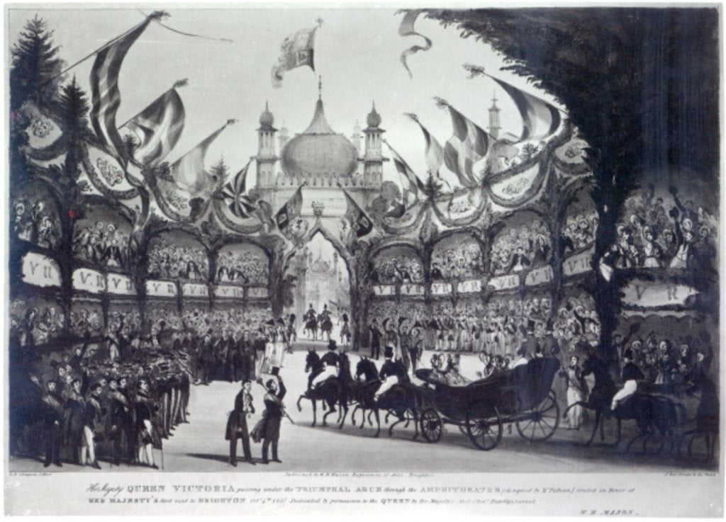 Detail of Queen Victoria's first visit to Brighton by W.H. Mason