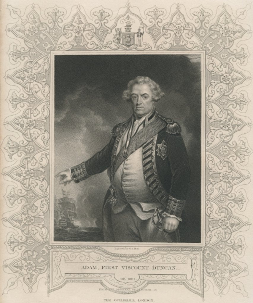 Detail of Adam Duncan, 1st Viscount Duncan of Camperdown by John Hoppner