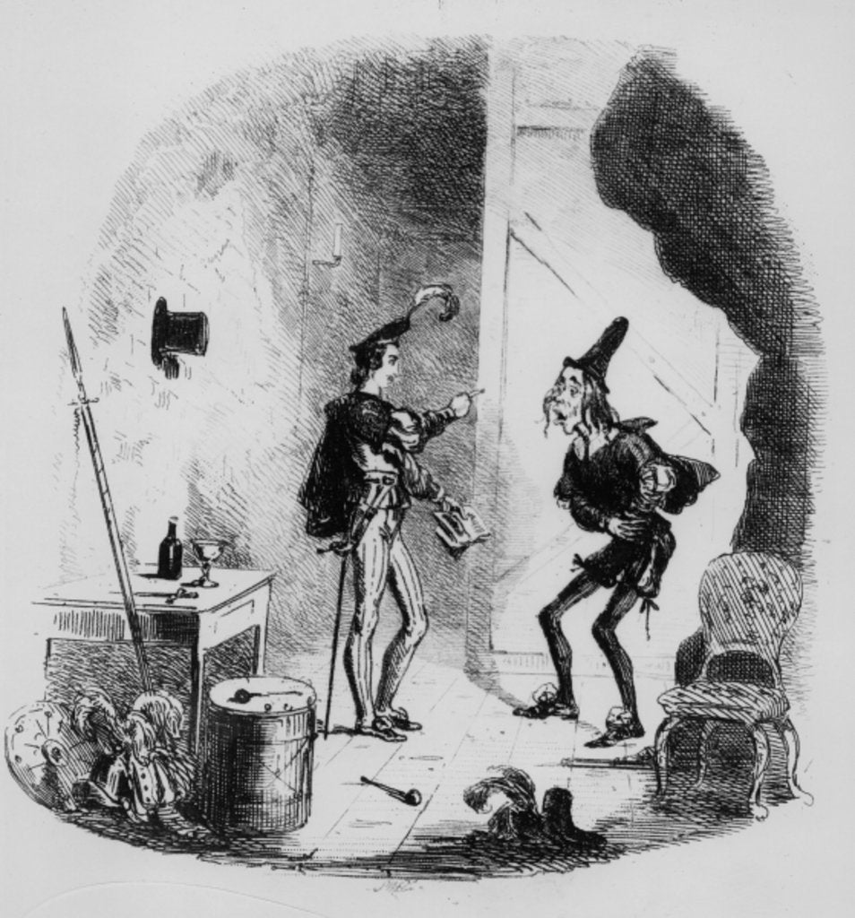 Detail of Illustration for Charles Dickens' Nicholas Nickleby, 1839 by Hablot Knight Browne