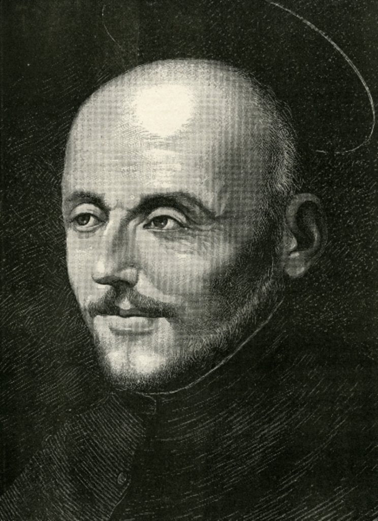 Detail of St. Ignatius of Loyola by Alonso Sanchez Coello