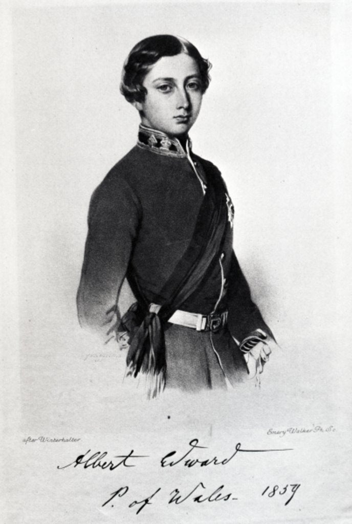 Detail of Edward, Prince of Wales by Franz Xaver (after) Winterhalter