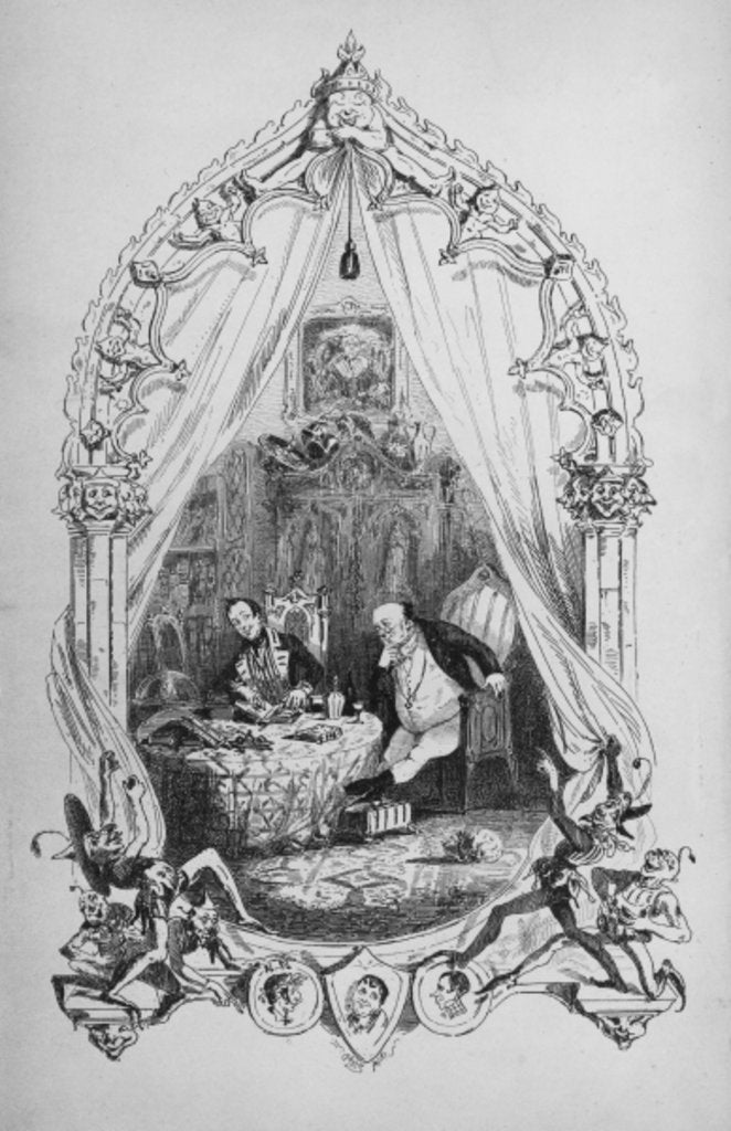 Detail of Illustration from `The Pickwick Papers' by Charles Dickens, published 1837 by Hablot Knight Browne
