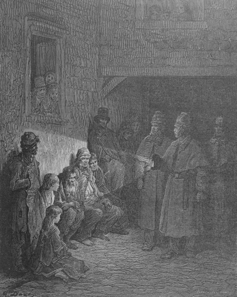 Detail of The Bull's-Eye by Gustave Dore