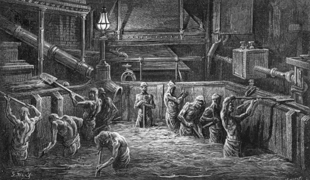 Detail of Brewers at Work by Gustave Dore